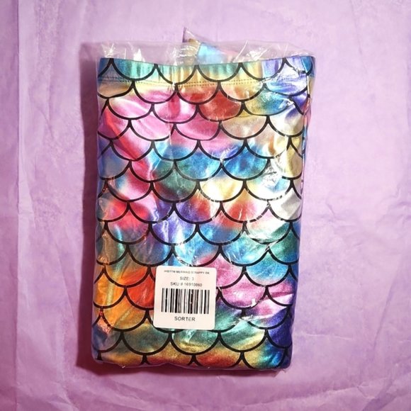 ❤️NWT VINTAGE TORRID SWIM BOTTOM BRIEF - MERMAID PRINT HIGH WAIST - STRAPPY BACK - Picture 4 of 13